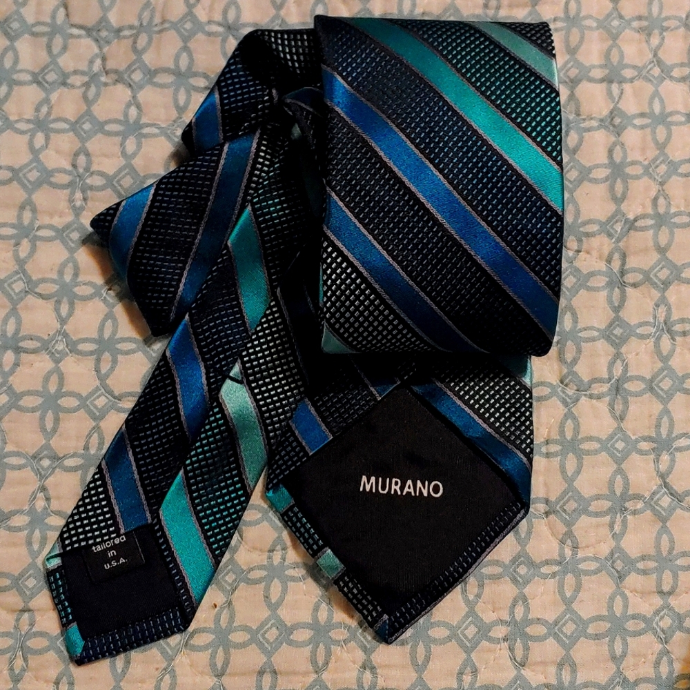 Murano 100% silk handcrafted necktie formal men's apparel